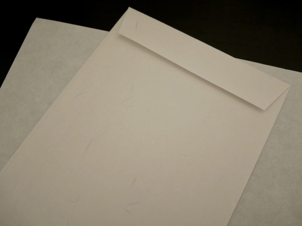全品：和紙封筒と和紙便箋（資材費込み）